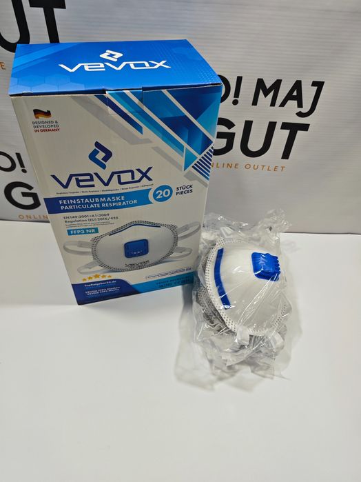 Vevox Maska Twarzowa Ffp3 Z Zaworem 20 Szt.