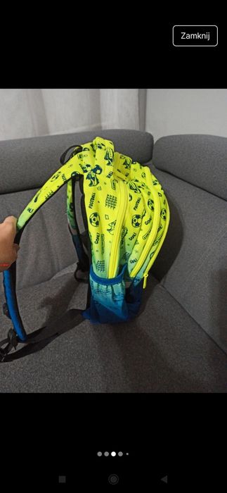 Zestaw CoolPack wzór Football 2T plecak i piórnik.