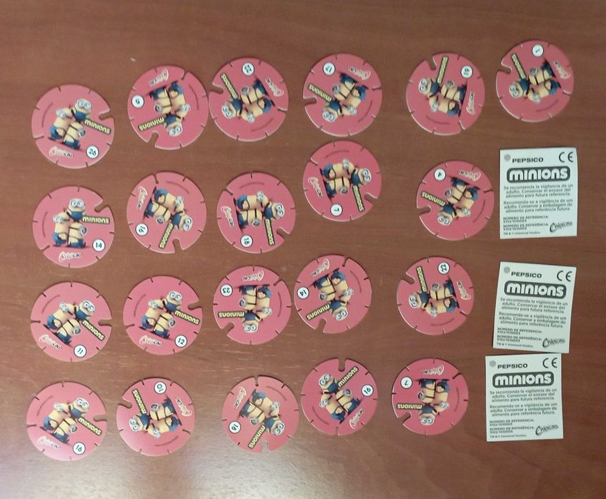 Minions (Mínimos) - 24 Tazos e pontos