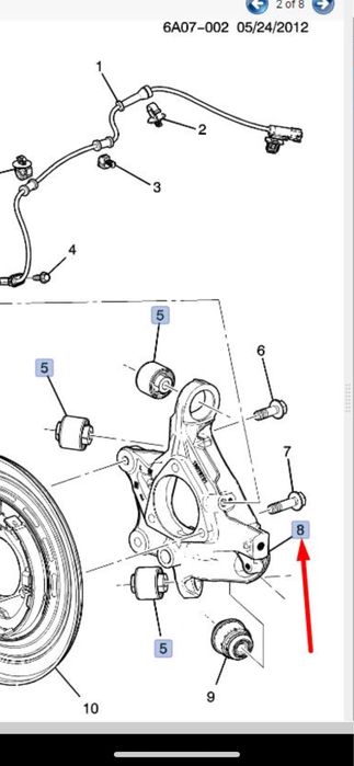 Продам задні кулаки Cadillac ATS 2016