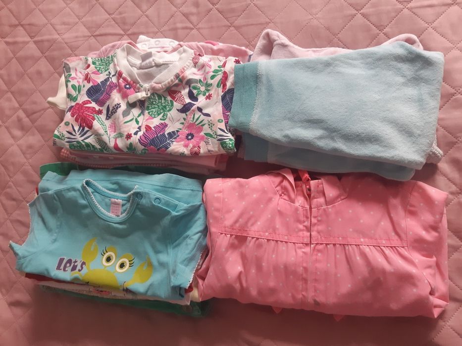 Paka ubranek dla dziewczynki 74/80