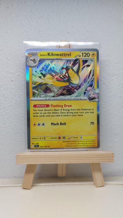 Karta pokemon Iono's Kilowattrel 055/159 Holo Journey Together
