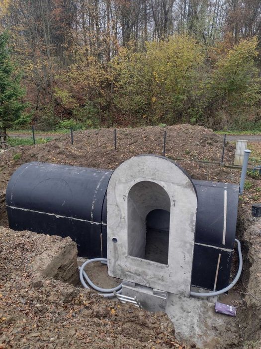 Piwnica betonowa ziemianka 2x350cm B30W8 solidna konstrukcja schody