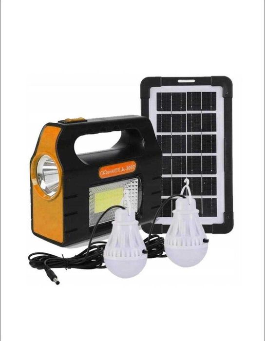 Przenośny zestaw fotowoltaiczny Powerbank solarny LED USB PV