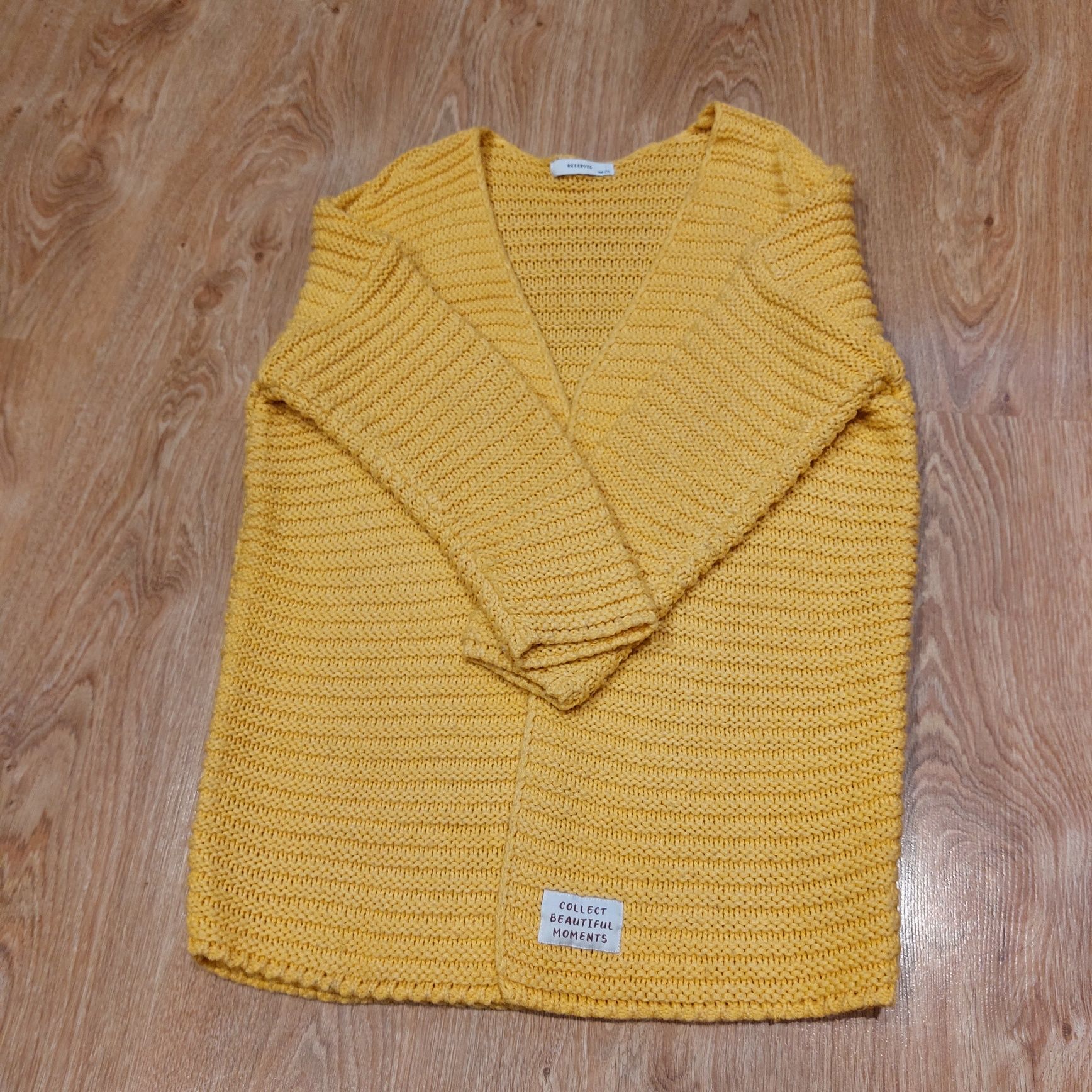 Sweter H&M 146 musztardowy