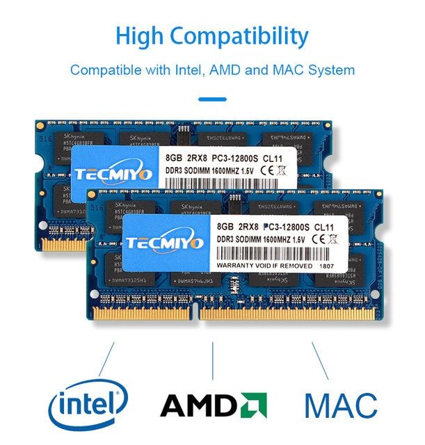 Оперативна пам'ять Sodimm DDR3/DDR4 8