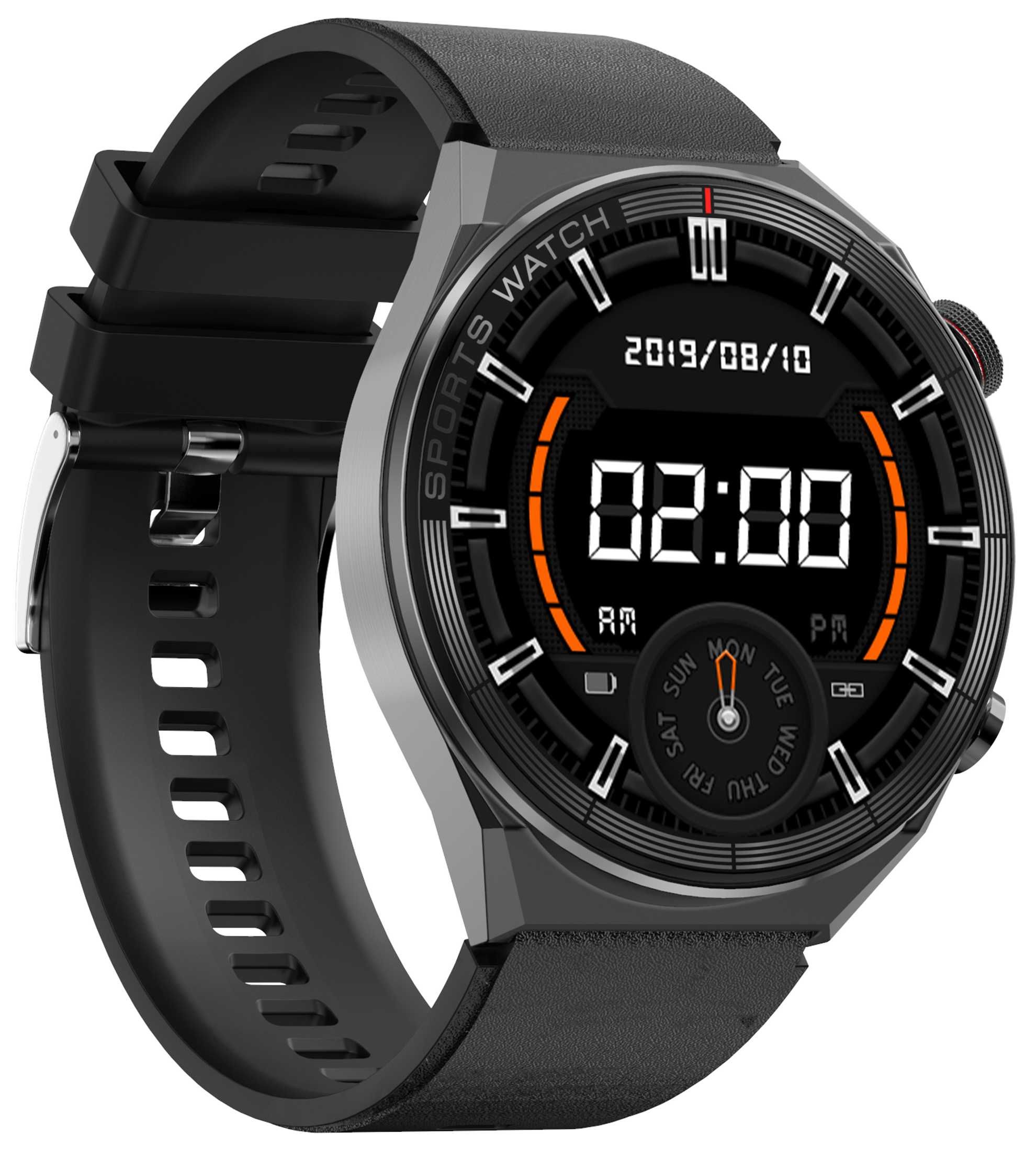 SMARTWATCH MĘSKI DAMSKI DT3 MATE rozmowy zdrowie indukcja 2 paski PL
