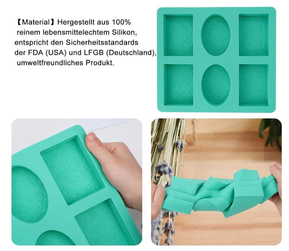 Silikonowa forma foremka do produkcji mydła lub forma do pieczenia DIY