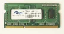 Pamięć RAM DDR3  1GB - krótka