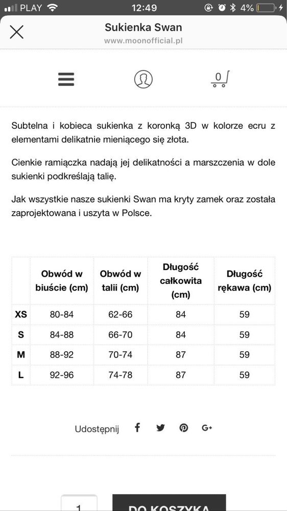 Piekna sukienka wieczorowa