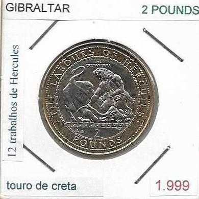 Moedas - - - Gibraltar - - - "Os 12 Trabalhos de Hércules"