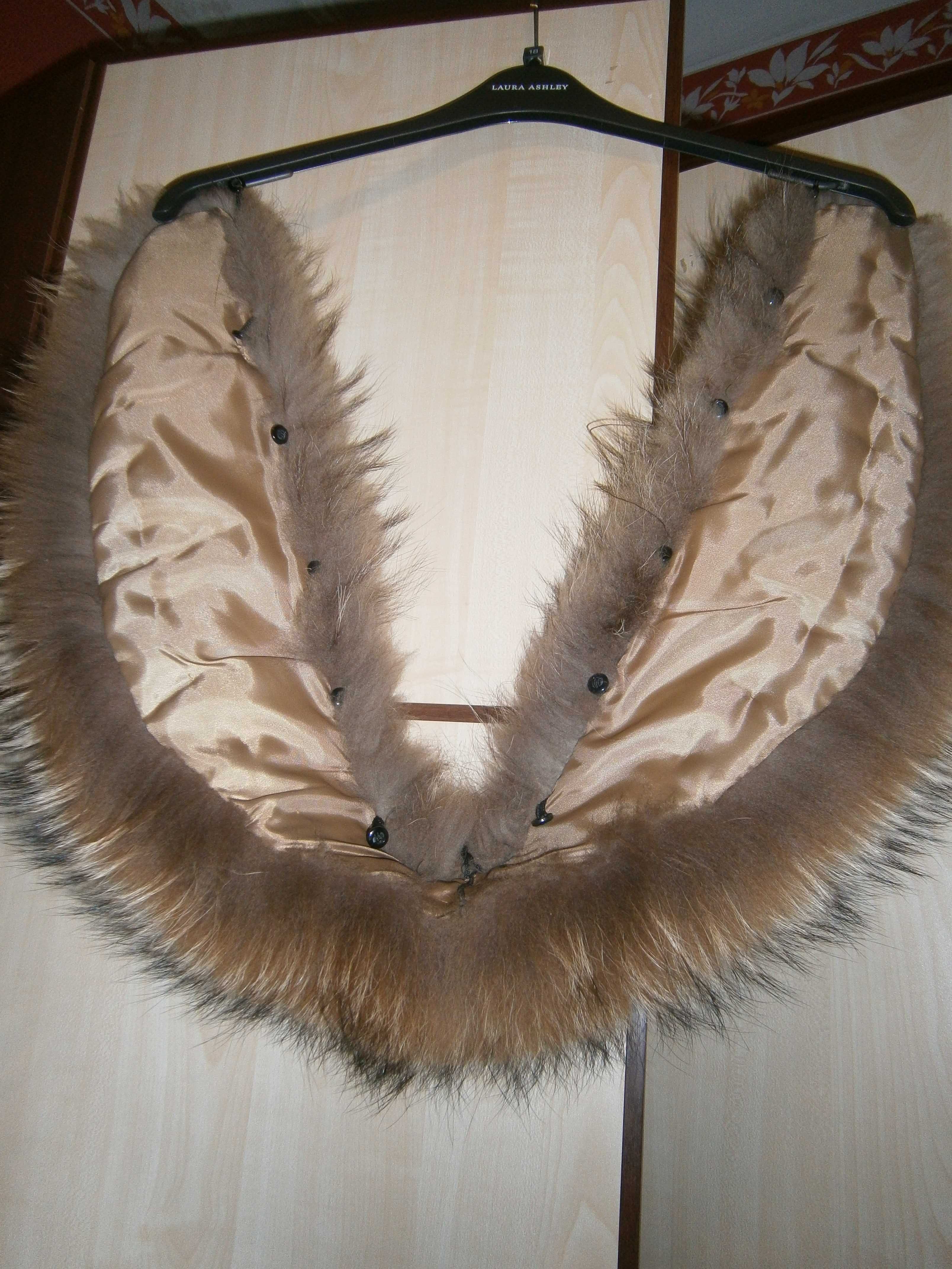 Воротник из натурального меха Енота/ Raccoon Fur Collor. 120 см