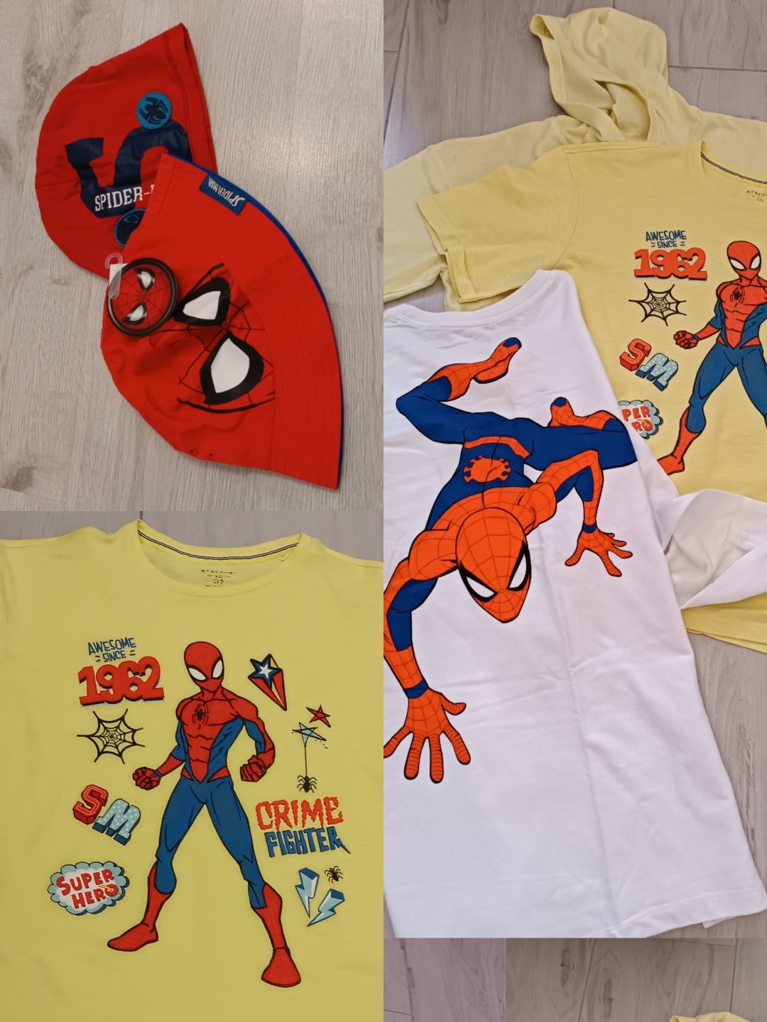 Zestaw j.nowy komplet 5szt Spiderman 170 na 164 176