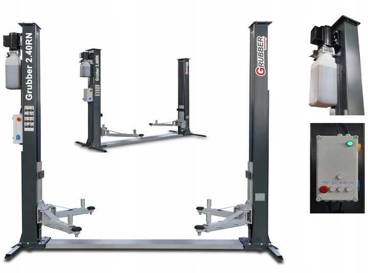 Podnośnik dwukolumnowy 4T GRUBBER 230V 2.40EF RAMOWY Z RAMĄ wzmocniony