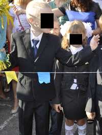 Школьный костюм ВЕЛС на мальчика размер 134 и 2 рубашки