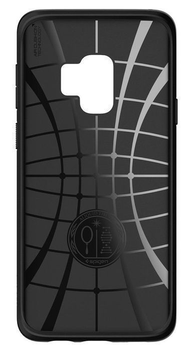 Etui Ochr. Spigen Liquid Air do Galaxy S9, Czarne Matt