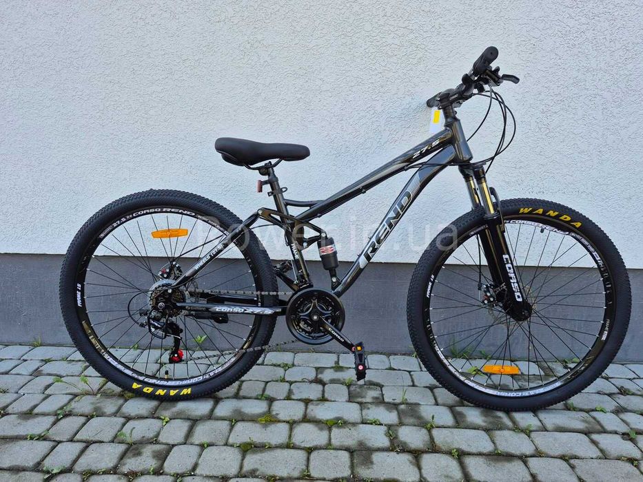 Велосипед S двопідвіс Corso Rend 27.5 RD-75590 рама-15" black