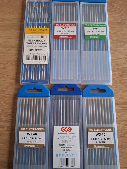 Elektrody wolframowe TIG