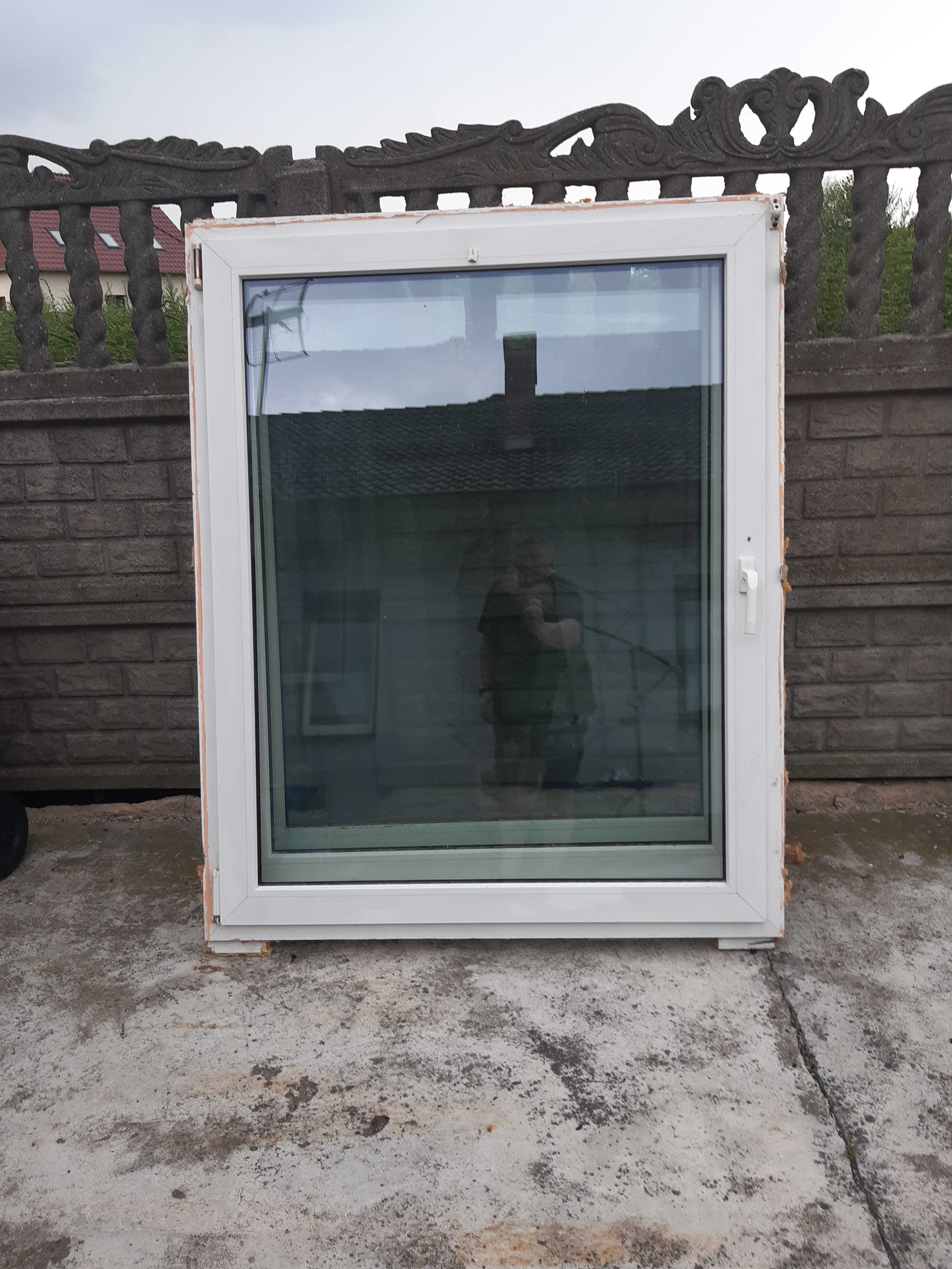 okno uzywane białe uchylne 117x144cm