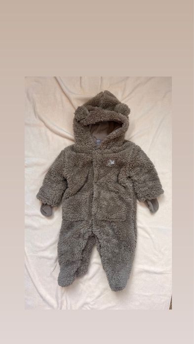 Теплий комбінезон тедді ,осінь 62-68  на дівчинку , хлопчика