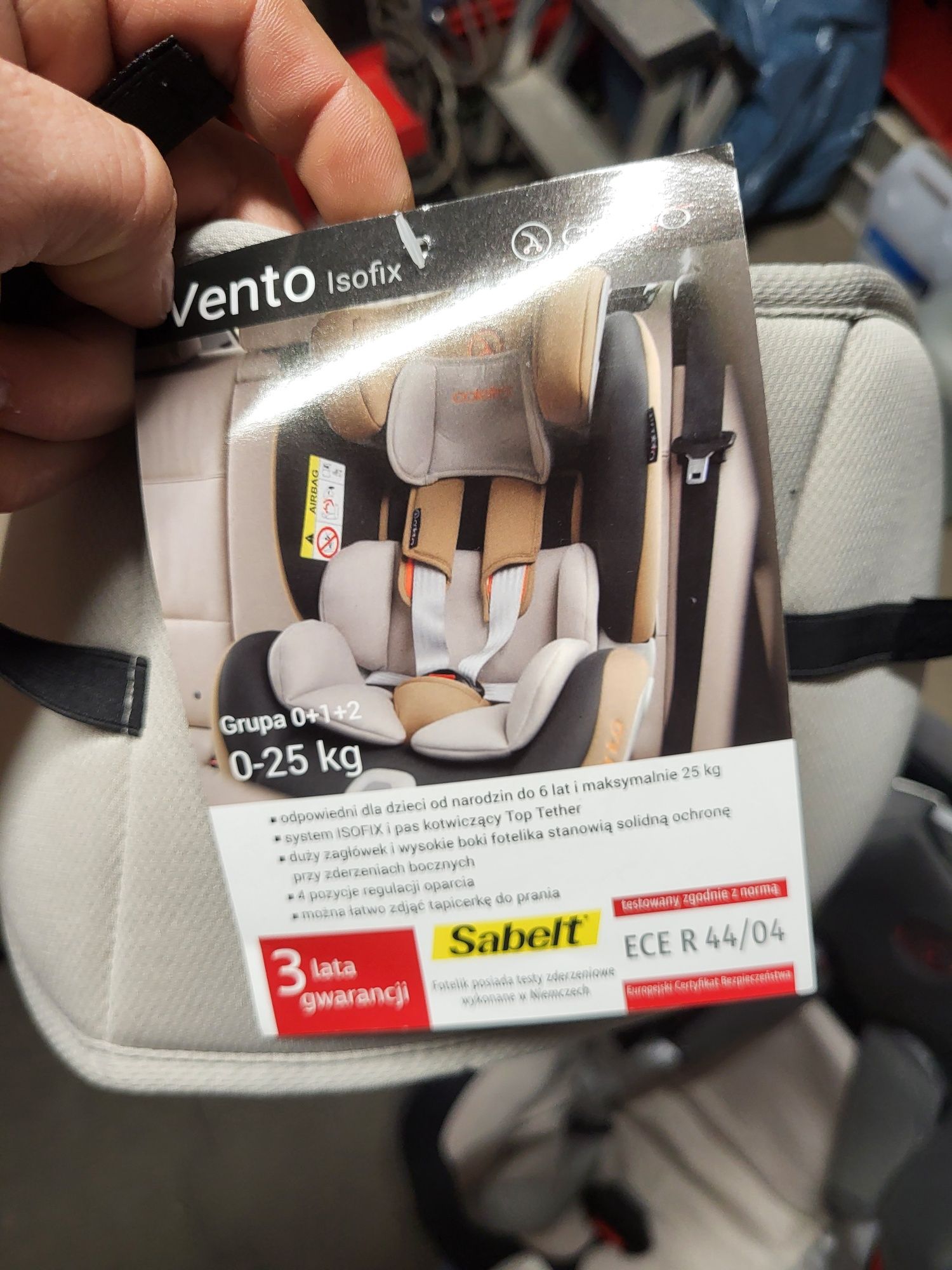 Fotelik coletto Vento isofix 0-25kg