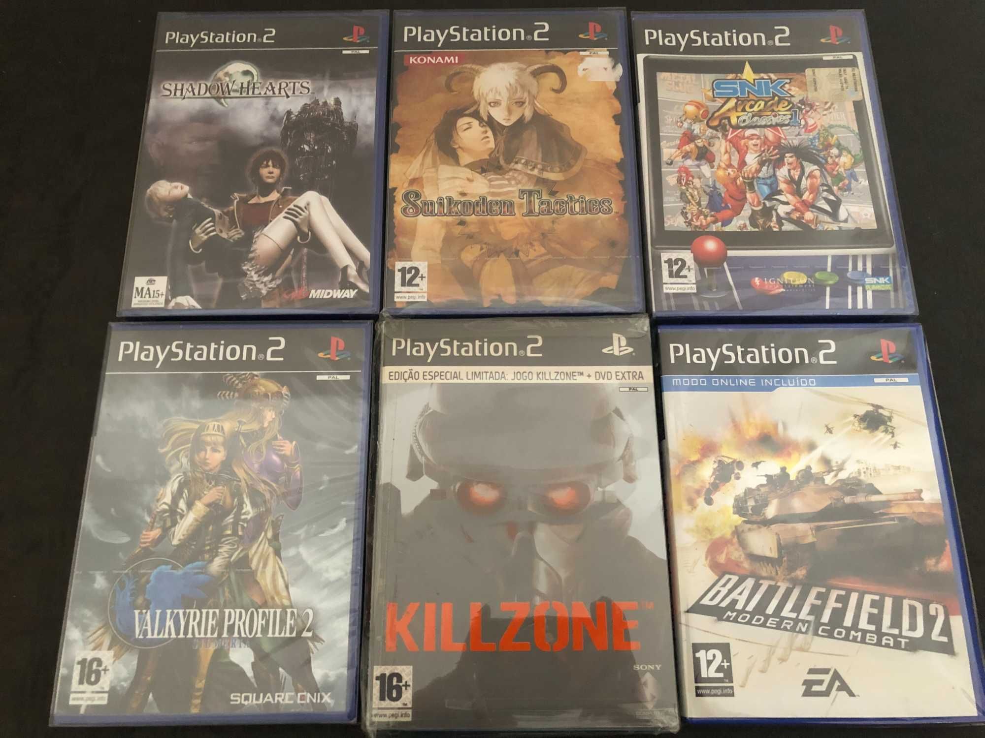 Jogos PS2 NOVOS SELADOS Shadow Hearts Suikoden SNK Valkyrie Killzone