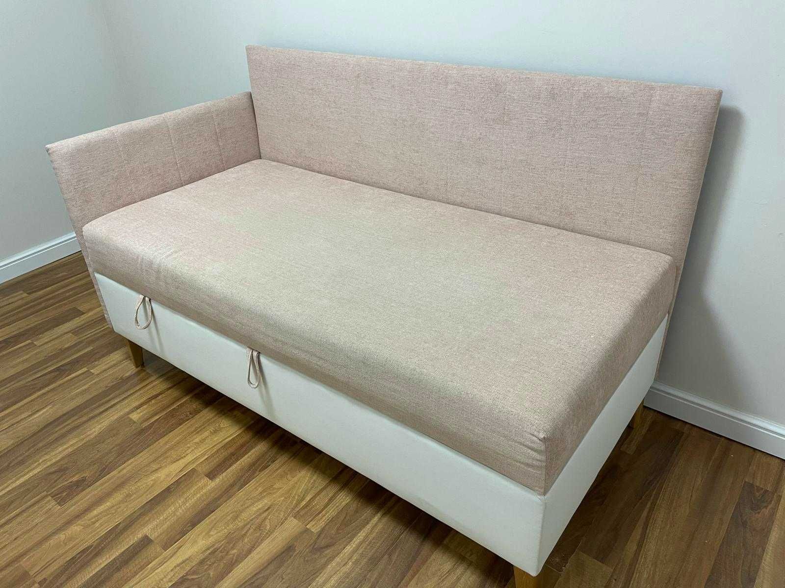 Łóżko ikea sofa tapicerowane Intaro tapczan 80 x 170 cm różowe białe