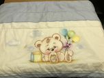 Edredão de cama de bebé pintado a mão