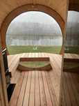Sauna ogrodowa, sauna, sauna beczka, sauna Ebro, ruska bania, Drewnol