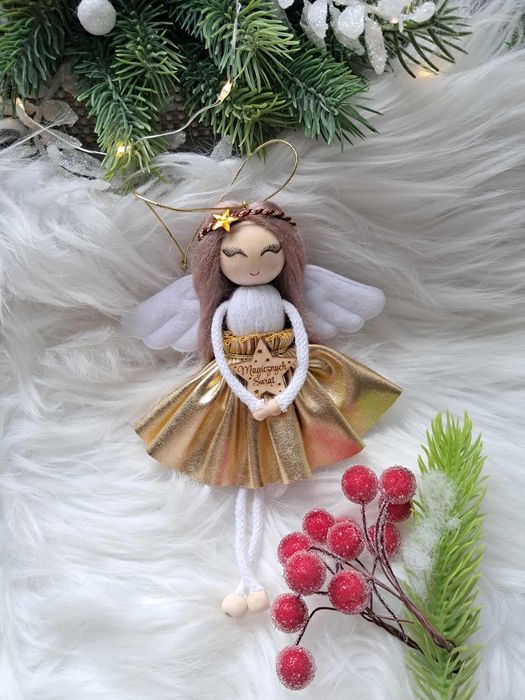 Aniołk zawieszki - rękodzieło