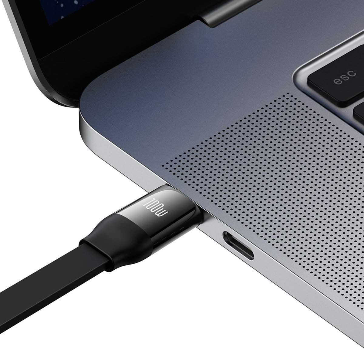 Baseus Mirror 2 Zwijany Kabel 3w1 USB C - micro/Light/C 100W 1.1m Wawa