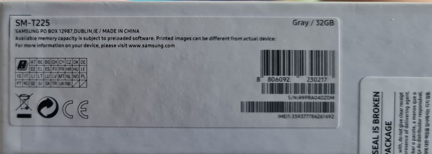 Samsung Galaxy tab A7 lite SM-T225