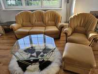 Zestaw wypoczynkowy Nieri Made in Italy - sofa 3-osobowa, 2 fotele, po