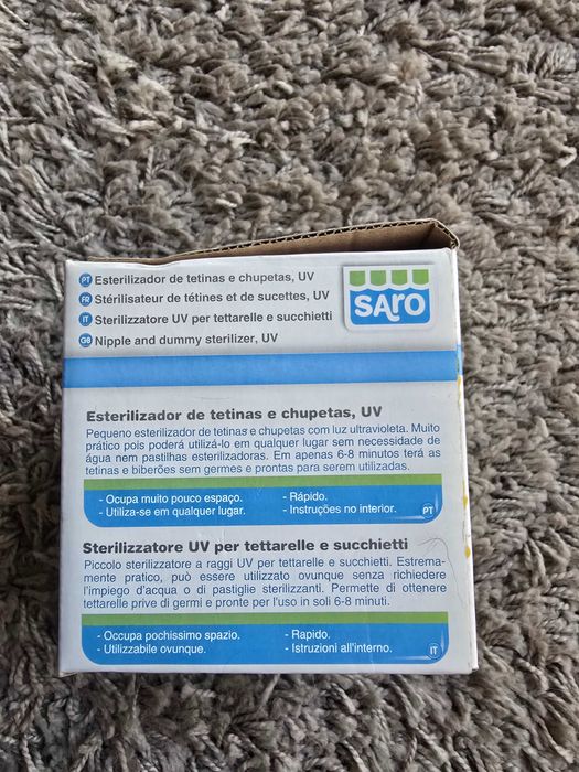 Esterelizador de tetinas e chuchas