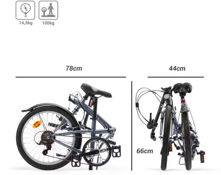 BICICLETA DE CIDADE Dobrável Foldable City Bike Rambler R20