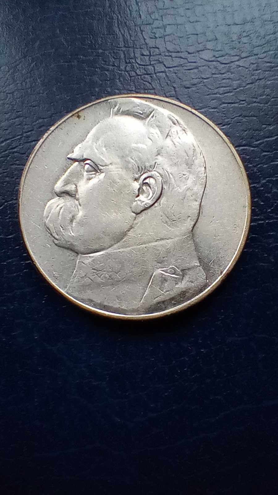 Stare monety 5 złotych 1936 Piłsudski 2RP srebro