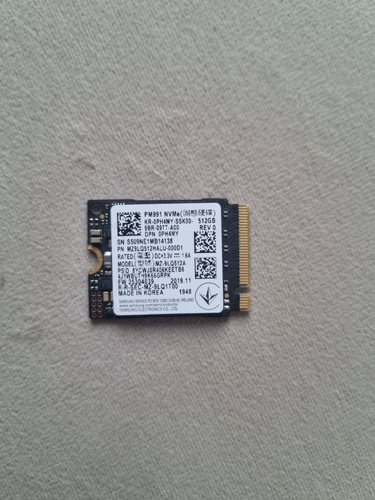 Dysk Samsung nvme 512GB
