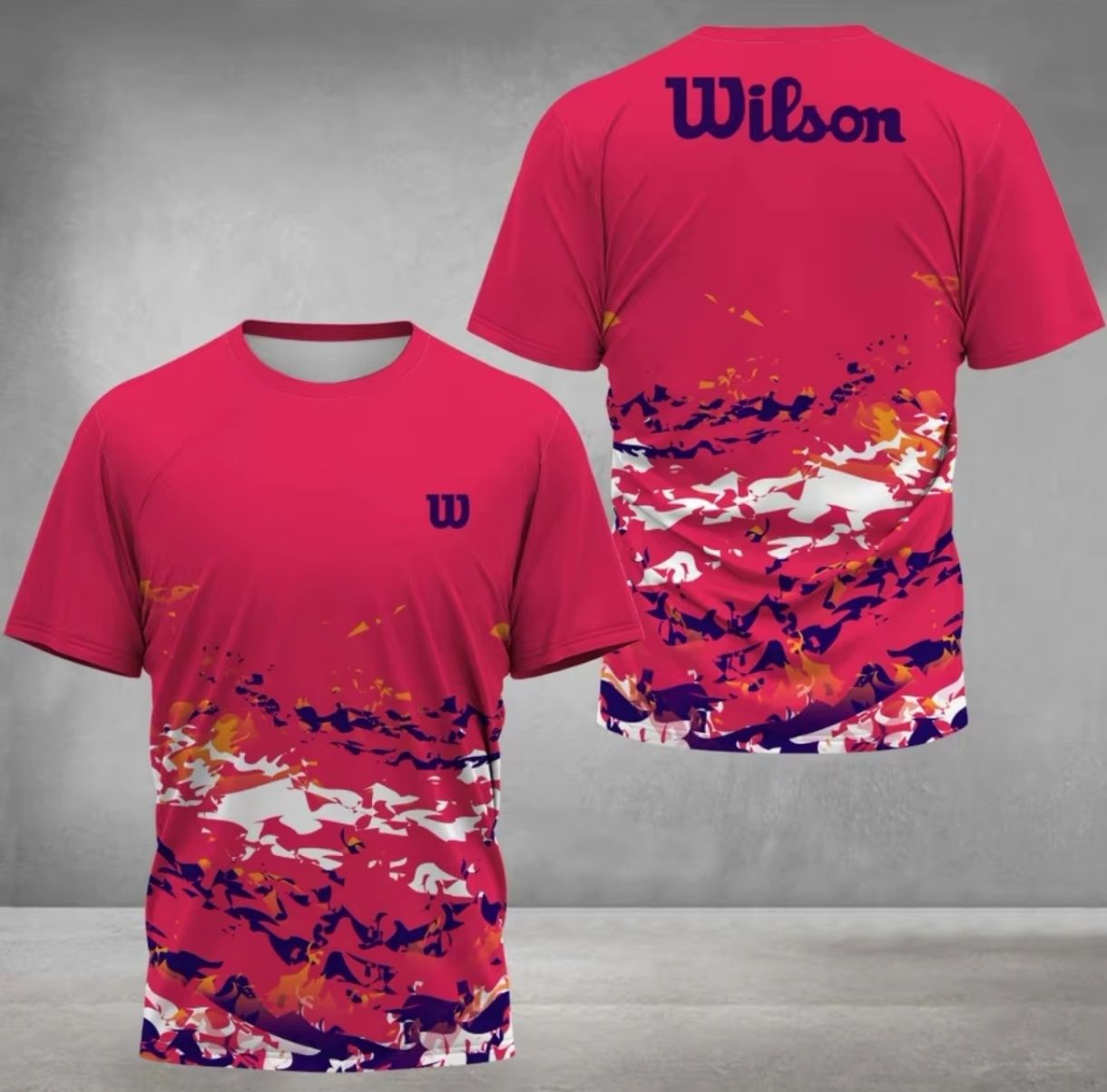 Koszulka sportowa tenisowa logowana "Wilson"