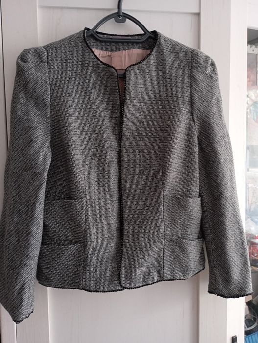Marynarka, żakiet Zara ze srebrną nitką