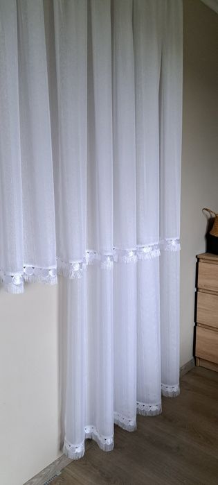 Firanka Zestaw pięknych firanek balkonowych