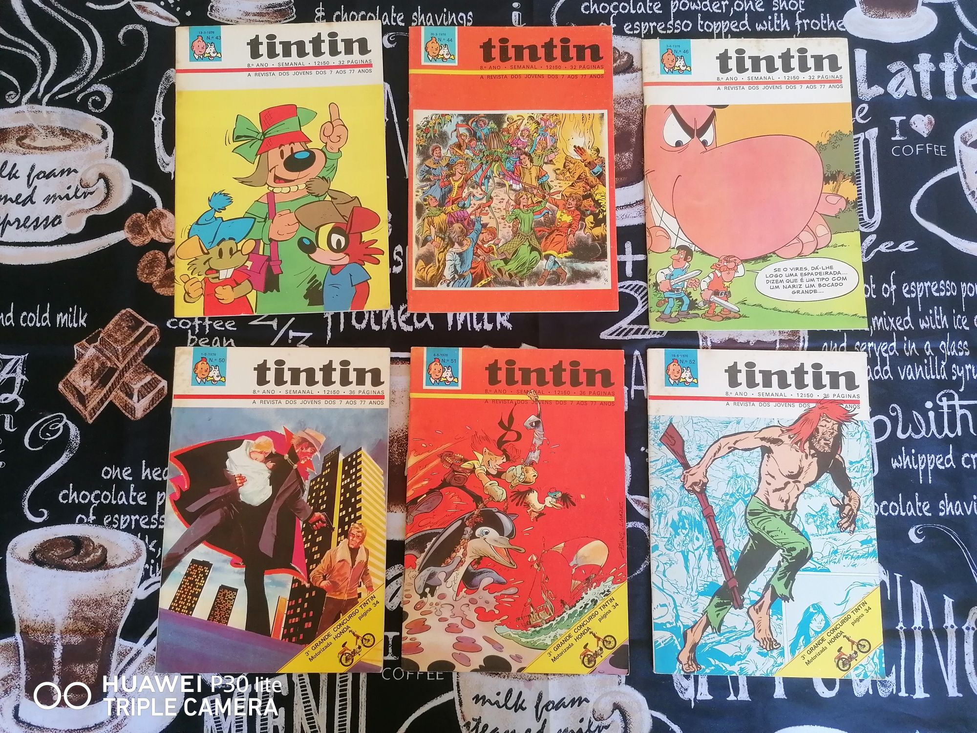 Revistas tin tin 8°ano (1975/76)