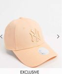 Персиковая лососевая бейсболка кепка New Era