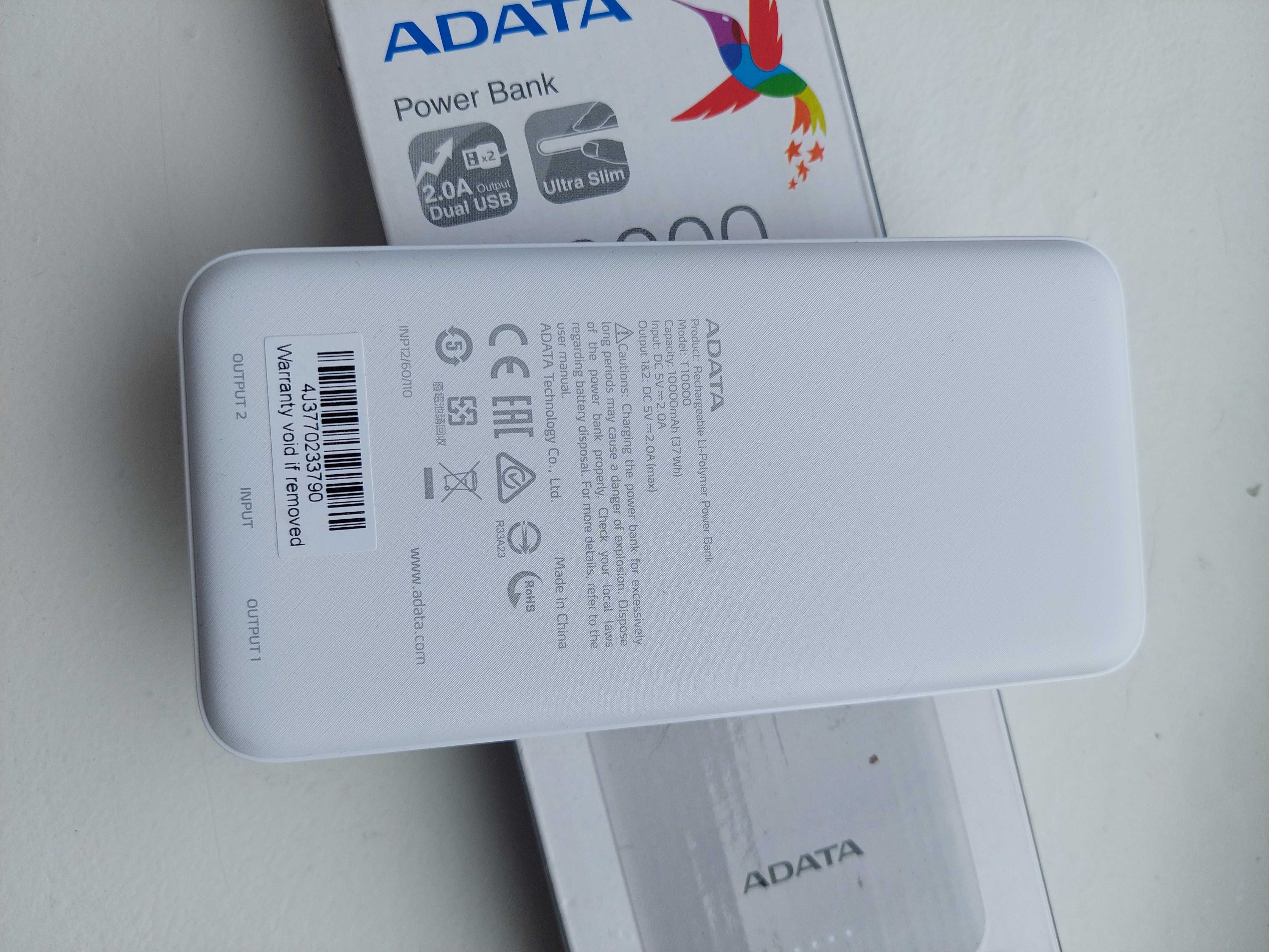 ### Power bank Adata T10000 biały ###