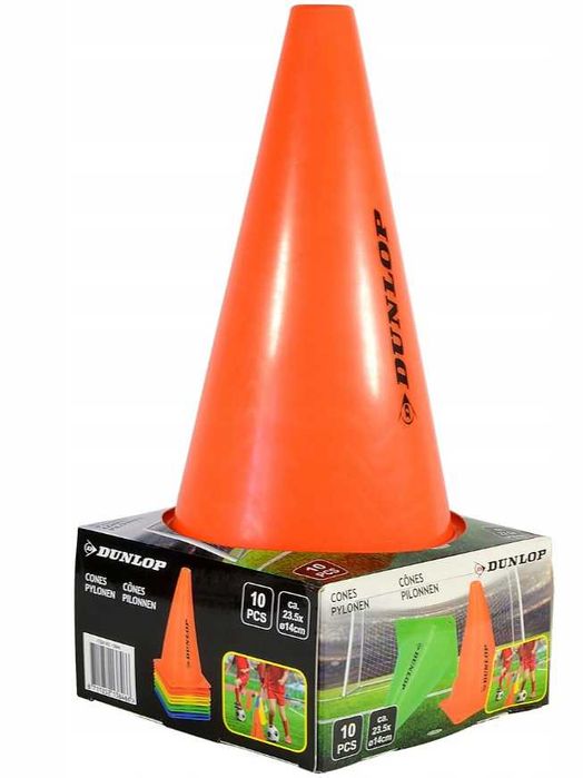 Pachołki treningowe piłka nożna zestaw 10 szt dla piłkarza