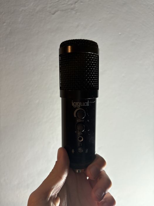 Microfone USB + braço + Pop Filter
