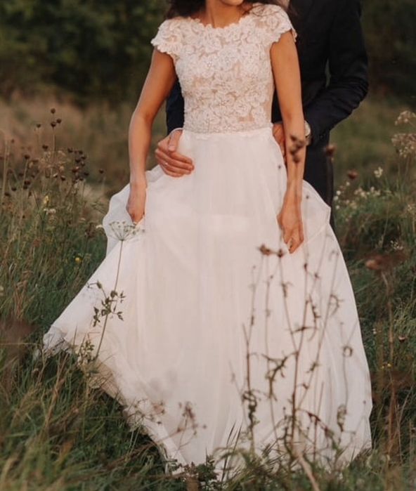 Suknia ślubna Evfashion 36 jutrzenka