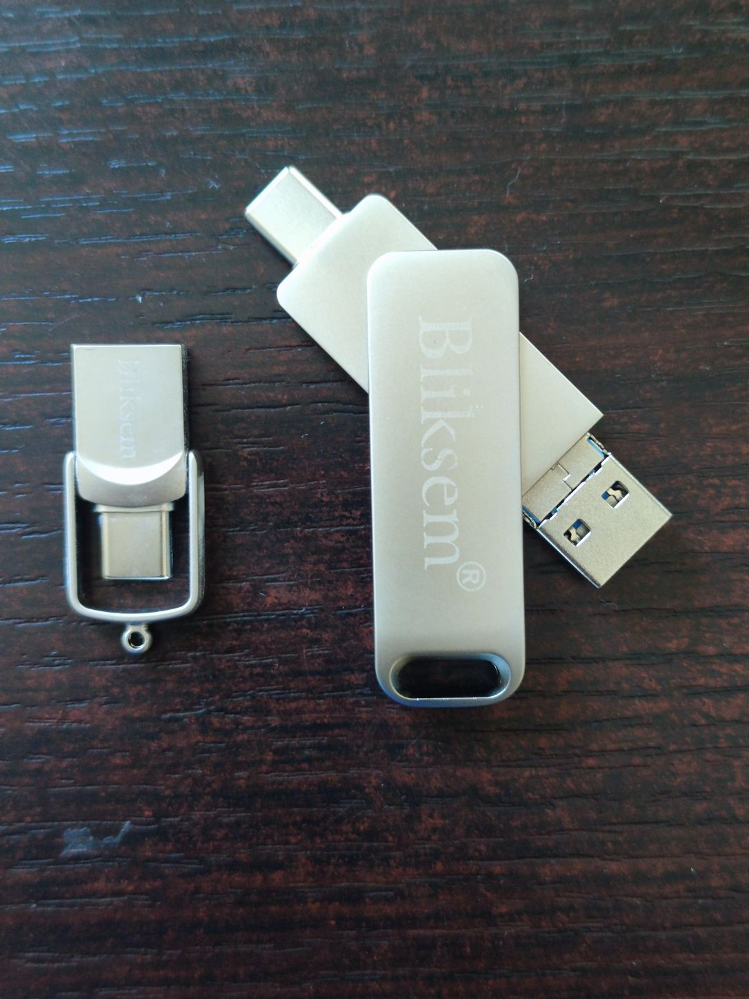 Флешка USB / Type-c 64 Gb / OTG / металл