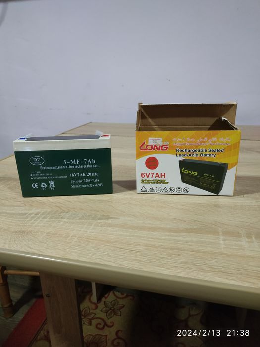 Акумулятор 6V7AH