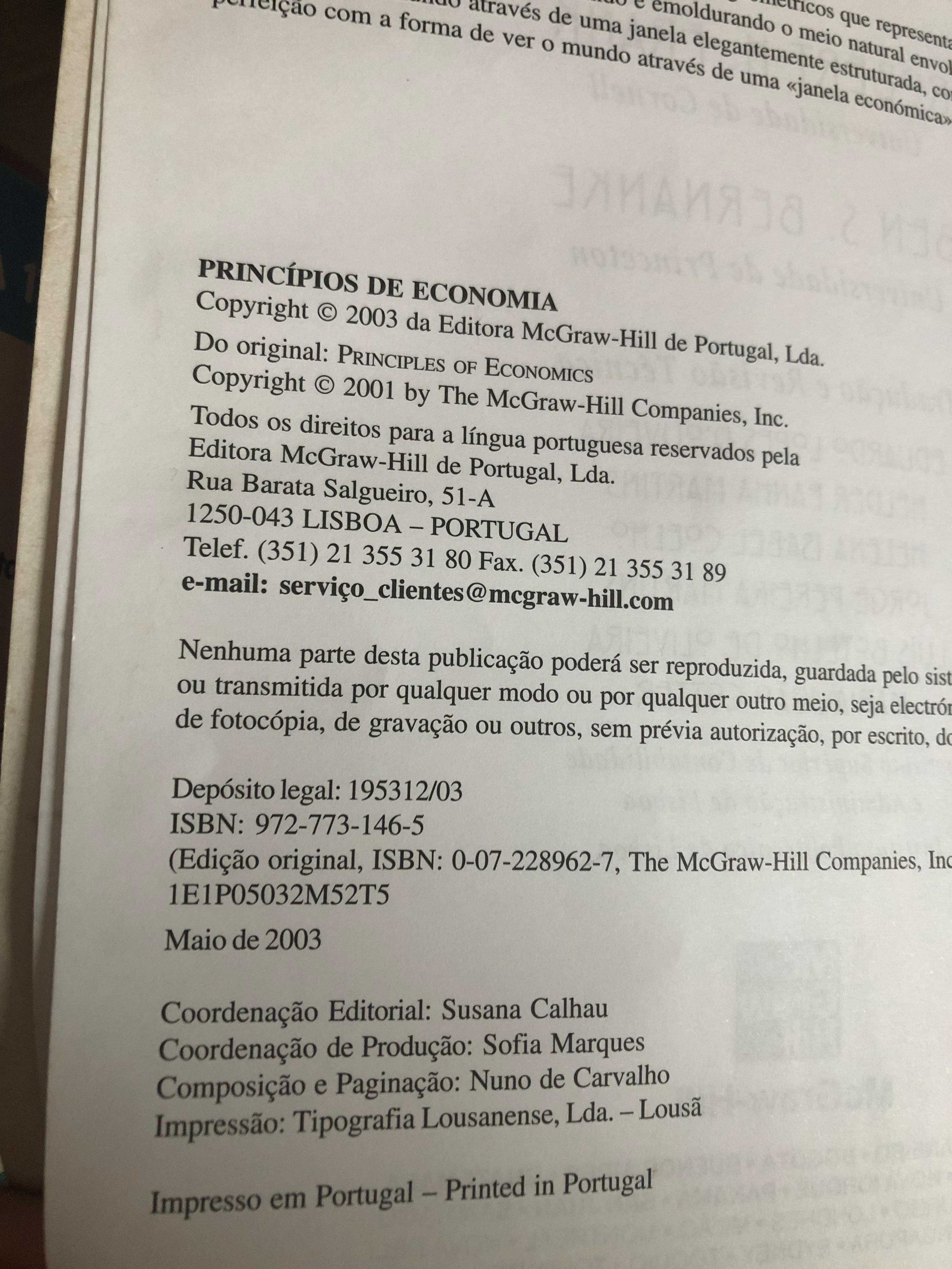 Livro "Princípios de Economia"