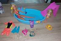 Barbie i Chelsea na basenie nurek zjeżdżalnia